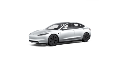 Model 3 Premium Long Range tração traseira em branco pérola com jantes 18" Photon